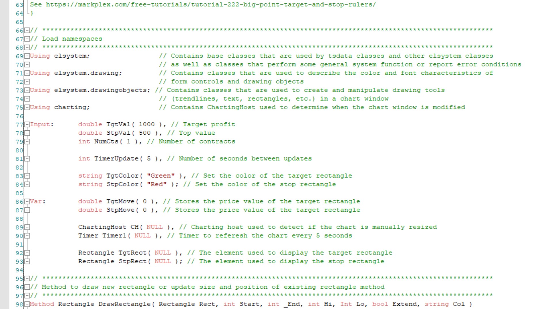 QT101-Line numbers on
