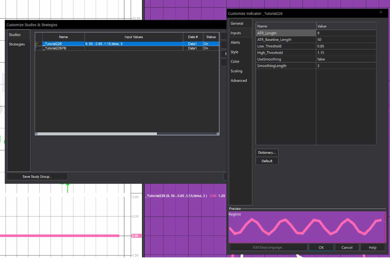 Tutorial 226 indicator user inputs